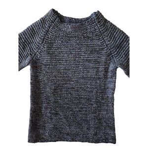 Maje Metallic Knit Sweater Size S Parisian Chic Luxury Wool Feminine Classic